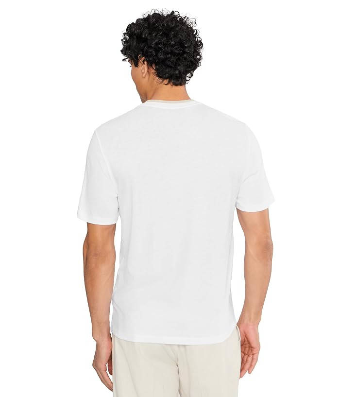 Vince Loose Knit Double Collar Short Sleeve Crew - Image 4