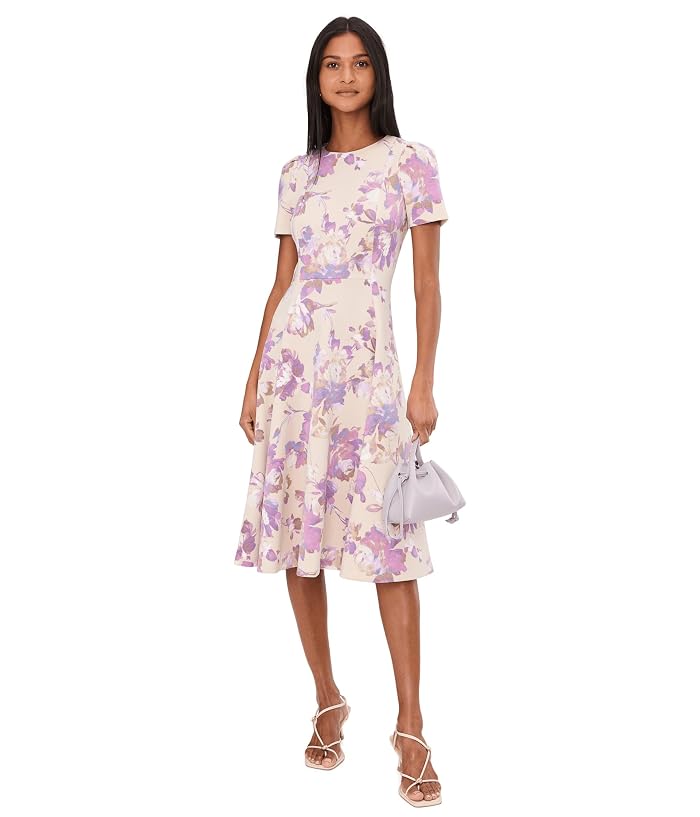 Calvin Klein Short Sleeve Scuba Floral Aline - Image 2