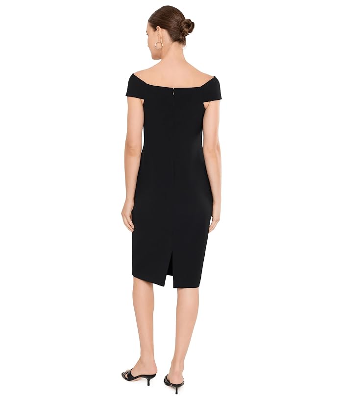 Lauren Ralph Lauren Twist-Front Crepe Cocktail Dress - Image 4