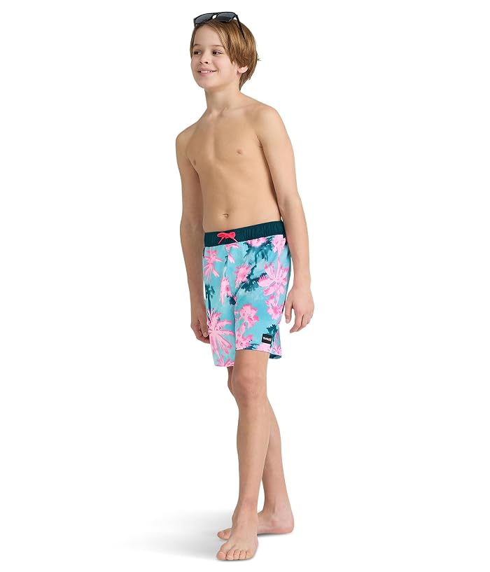 Hurley Kids Pop Color Palm Pull-On Swim Trunks (Little Kid/Big Kid) - Image 2