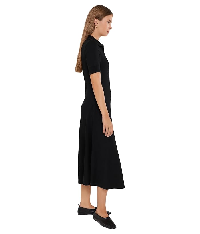 Lauren Ralph Lauren Rib-Knit Elbow-Sleeve Polo Dress - Image 3