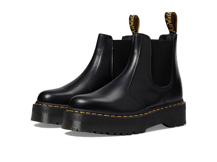 Dr. Martens 2976 Quad Smooth Leather Platform Chelsea Boots