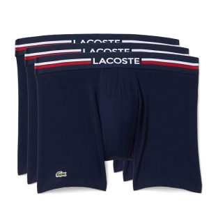 Lacoste 3-Pack Cotton Boxer Briefs