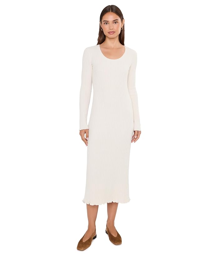 Barefoot Dreams Cozychic Ultra Lite® Petal Edge Rib Midi Dress