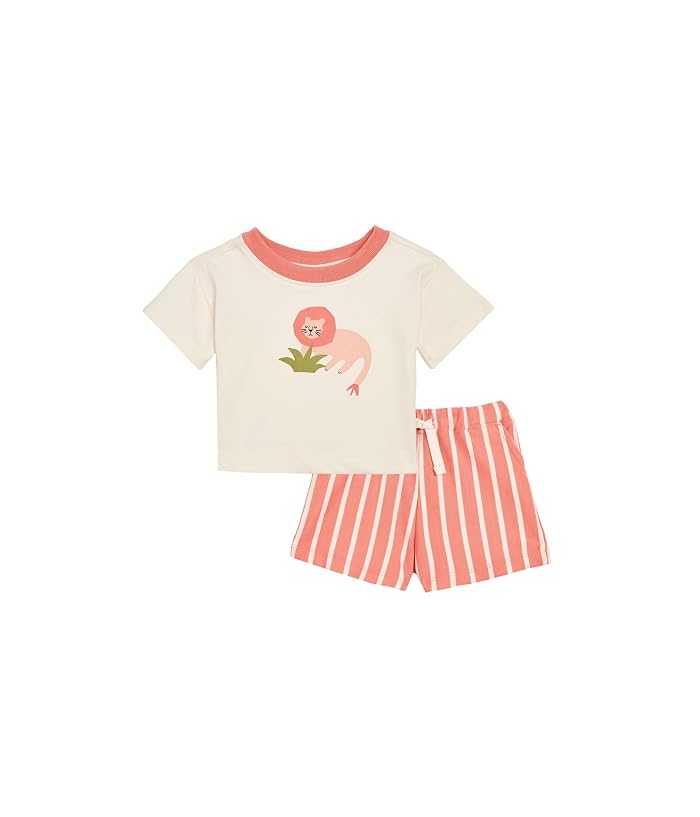 Hanna Andersson Shorts Sleeve Graphic Tee and Shorts Set (Infant/Toddler) - Image 4