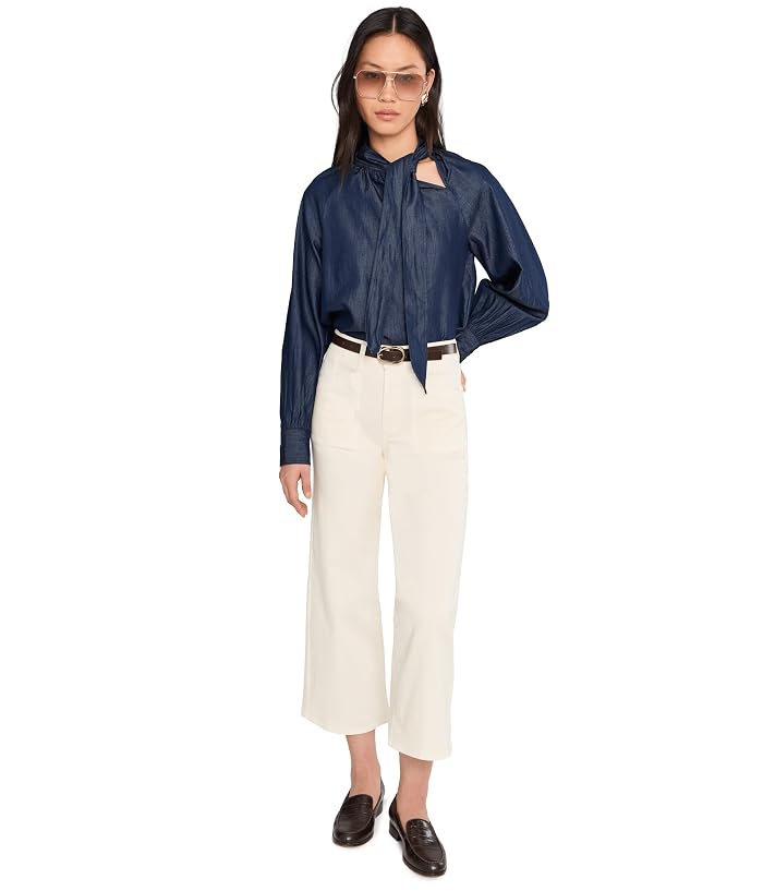 CeCe Raglan Seam Neck Bow Shirtail Top - Image 2