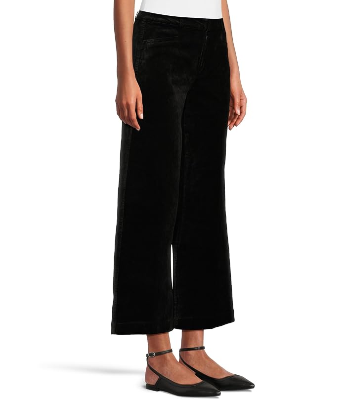 Paige Clean Front Anessa Trouser In Black Overdye - Image 2