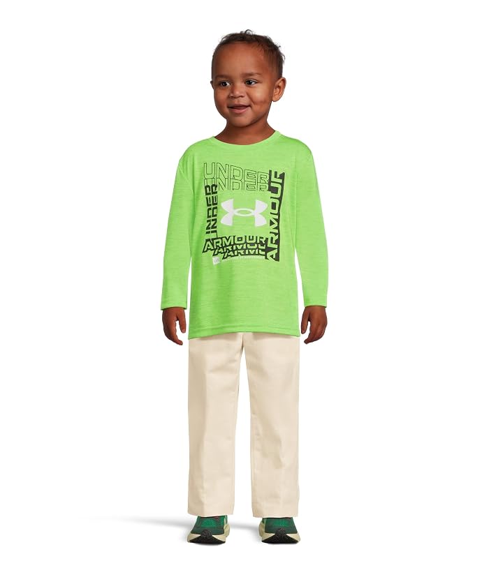 Under Armour Kids Logo Frame Twist Tech Long Sleeve (Little Kid) - Image 4