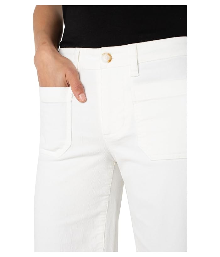Liverpool Los Angeles Mid-rise Corduroy Crop Wide Leg W/ Patch Pockets - Image 3