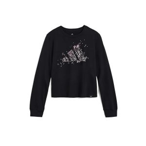 adidas Kids LS Crew Neck Tee (Big Kid)