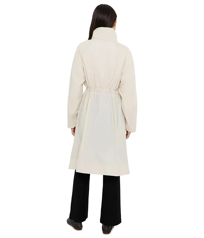 Eileen Fisher Petite Light Cotton Nylon High Drape Neck Coat - Image 4