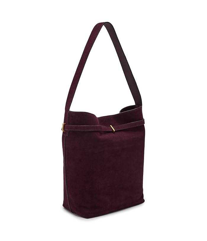 Madewell The Essential Belted Bucket Tote in Suede - Image 2