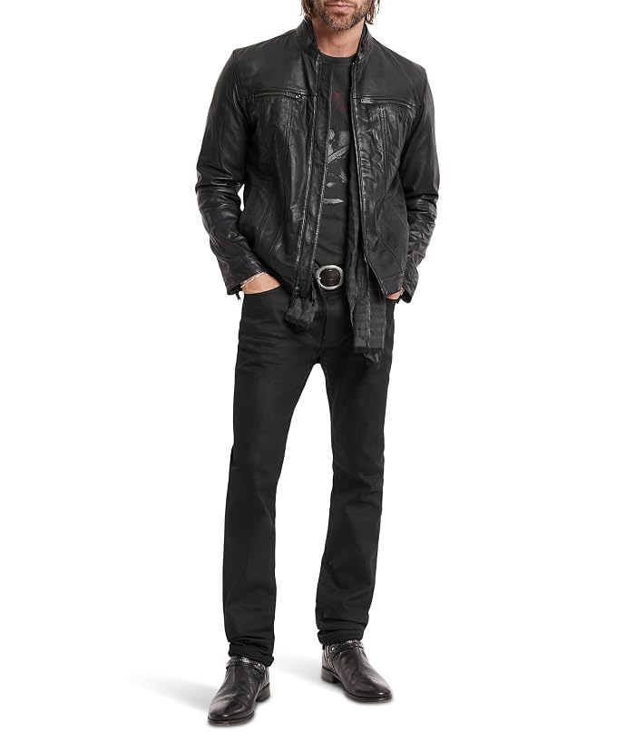 John Varvatos BRANDO BAND COLLAR JACKET - Image 4