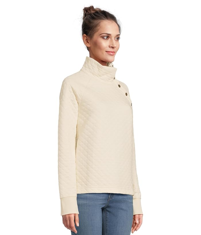 L.L.Bean Quilted Sweatshirt Pullover Snap Neck - Image 2