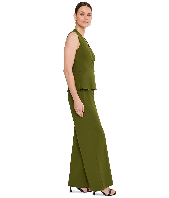 Adrianna Papell Crepe Peplum Jumpsuit - Image 3