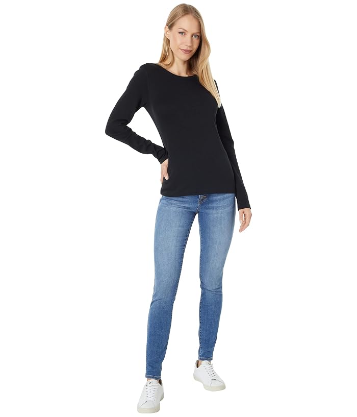 Lilla P 1x1 Rib Long Sleeve Crew Neck Tee - Image 4