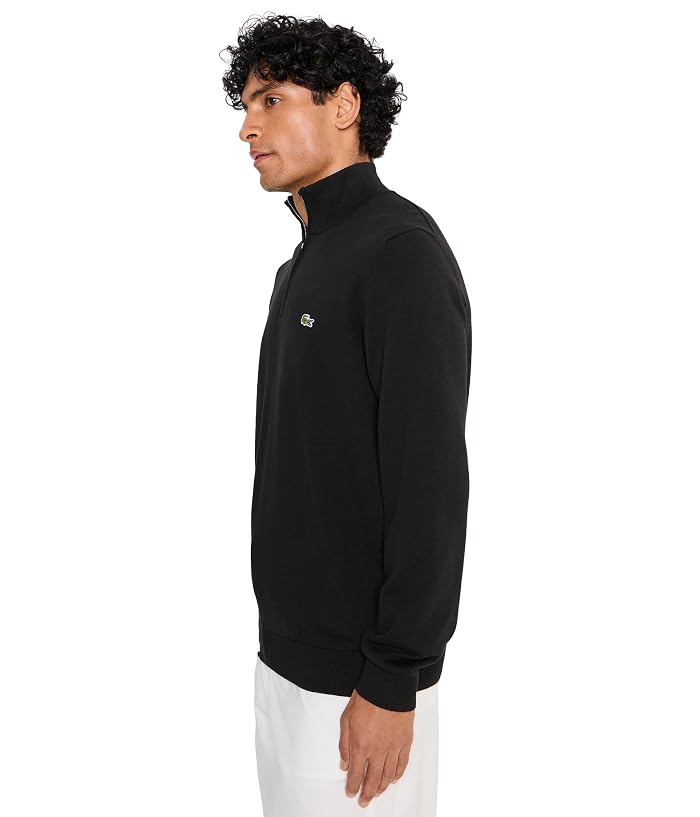 Lacoste Zipped High Neck Cotton Sweater - Image 3