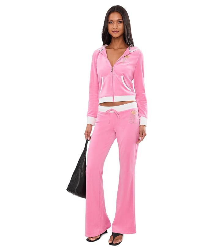 Juicy Couture Heritage Rib Trim Kangaroo Pocket Track Jacket - Image 2
