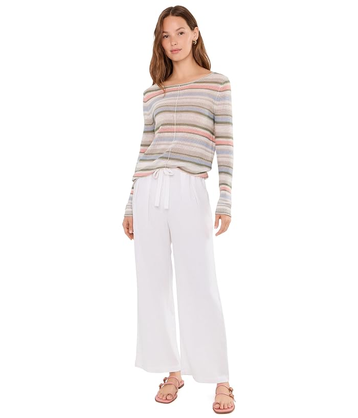Tommy Bahama Cedar Linen Multi Stripe Bateau Neck Sweater - Image 2