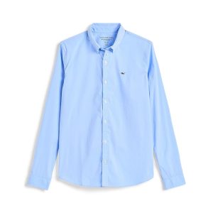 Vineyard Vines Kids Breakwater Solid Performance Cotton Shirt(Toddler/Little Kid/Big Kid)