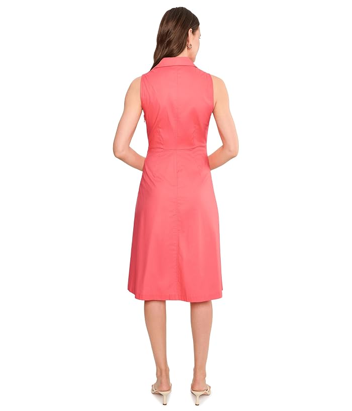Calvin Klein Collared Twist Front Cotton Dress - Image 4