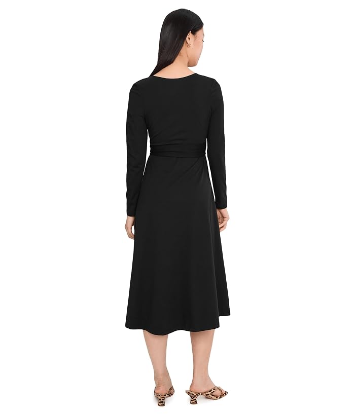 PACT Fit & Flare Faux Wrap Dress - Image 4
