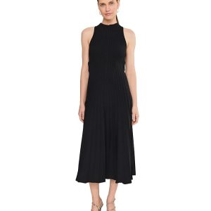 Adrianna Papell Halter Rib Knit Dress