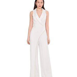 Adrianna Papell Pearl Crepe Jumpsuit