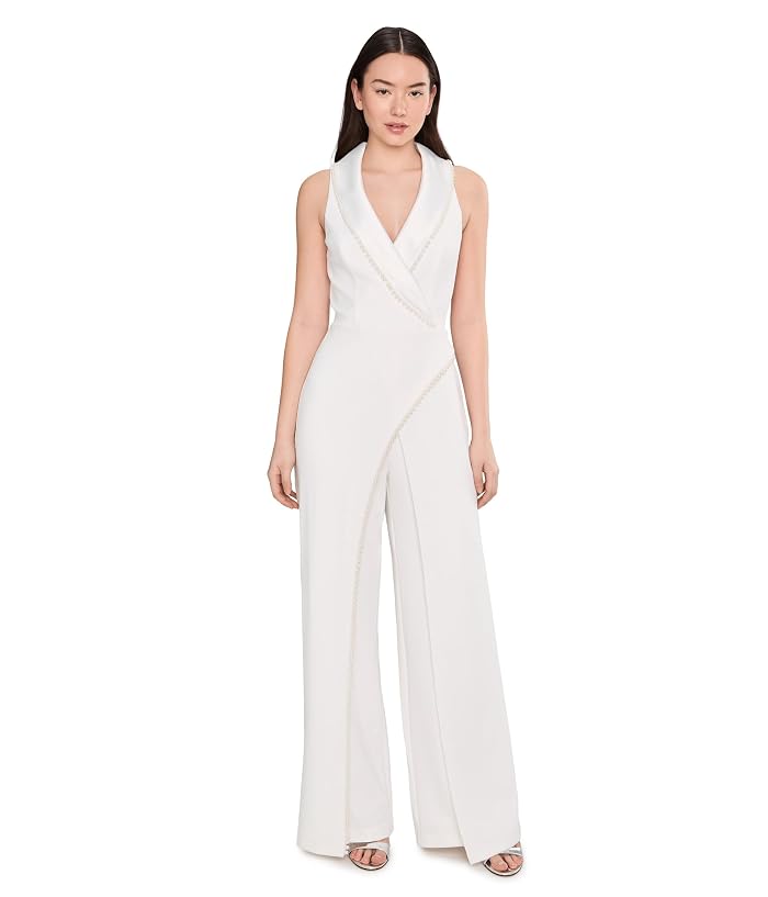 Adrianna Papell Pearl Crepe Jumpsuit