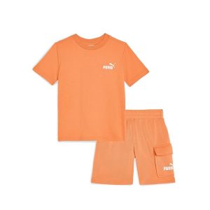 PUMA Kids Short Sleeve T-shirt & Cargo Fleece Short Set (toddler)
