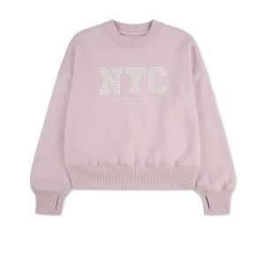 abercrombie kids Gingham Nyc Sweatshirt (Big Kids)