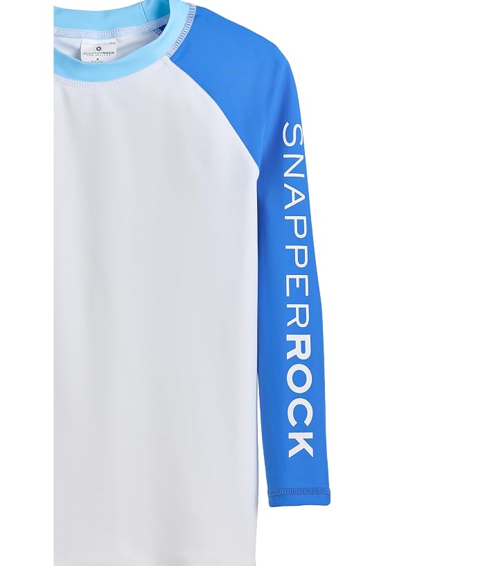 Snapper Rock Kids Blue Papaya Long Sleeve Rash Top (Toddler/Little Kid/Big Kid) - Image 3