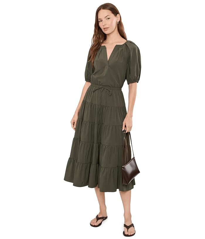 Calvin Klein Puff Sleeve Commuter Tiered Midi - Image 2
