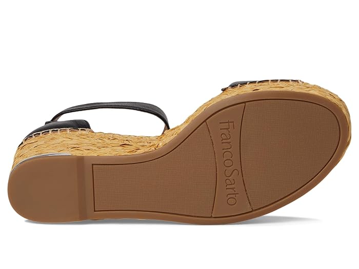 Franco Sarto Clemens Raffia Espadrille Wedge Heel Sandals - Image 3
