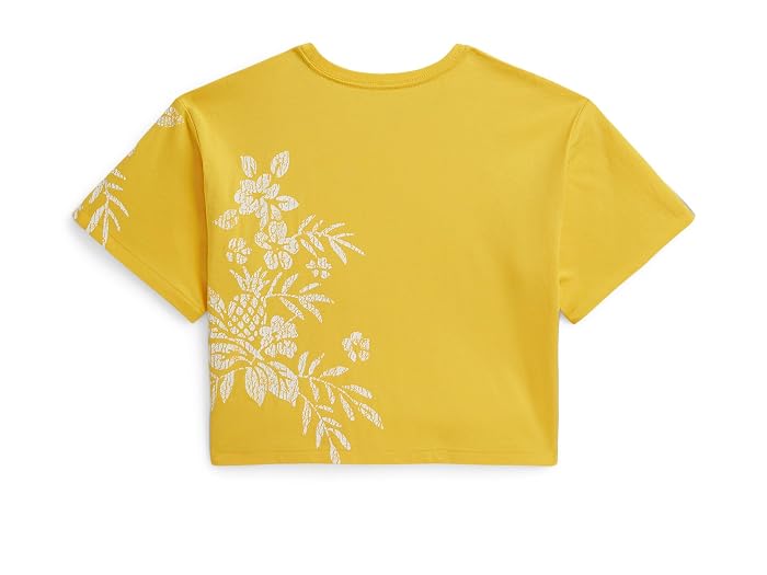 Polo Ralph Lauren Kids Floral-Print Cotton Boxy Tee (Big Kid) - Image 2