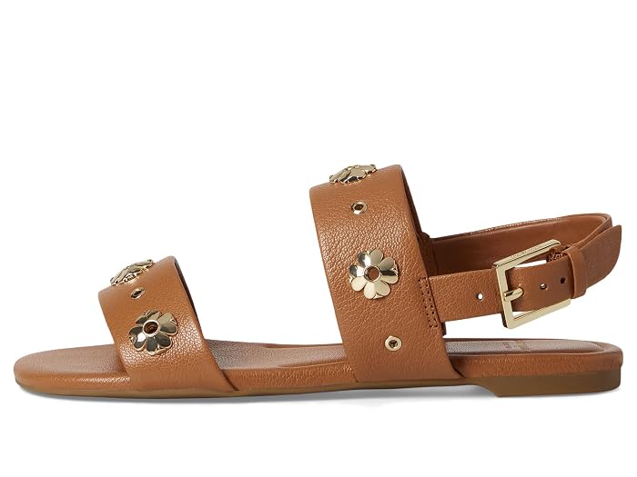 Kate Spade New York Spade Flower Stud Pebbled Leather Flat Sandals - Image 2