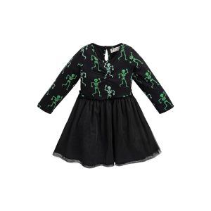 Monica + Andy Long Sleeve Tulle Dress (Infant/Toddler/Little Kid/Big Kid)