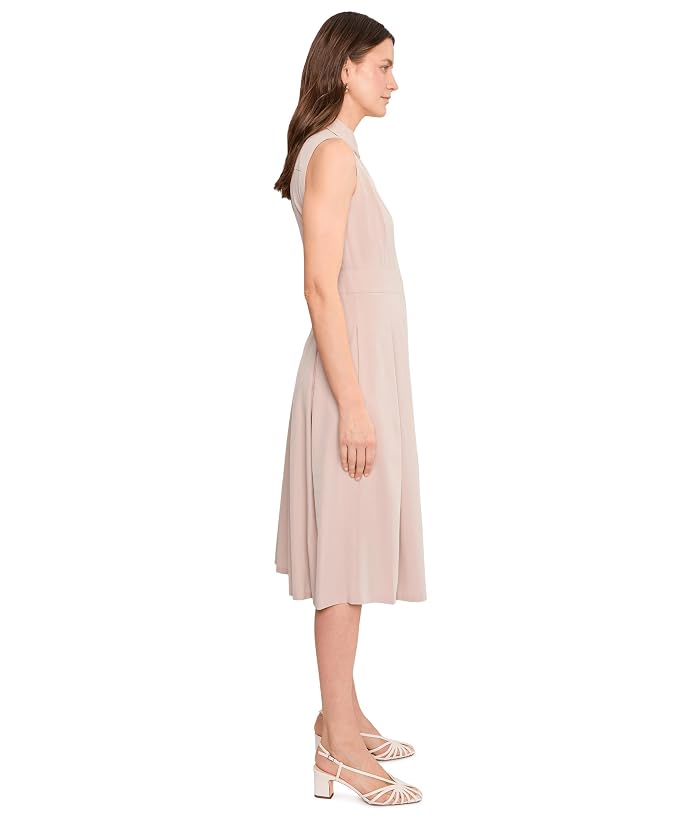 Calvin Klein Sleeveless Collar Neck Pleated Commuter Midi - Image 3