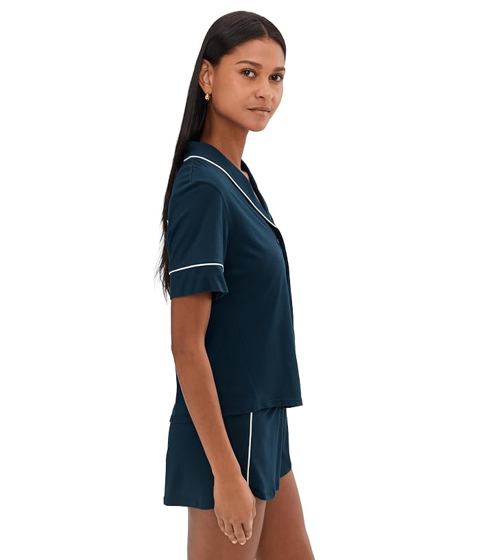 Cosabella Pima Lusso Shortsleeve Top And Shorts Pj Set - Image 3