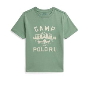 Polo Ralph Lauren Kids Logo Cotton Jersey Graphic Tee (Toddler/Little Kid)
