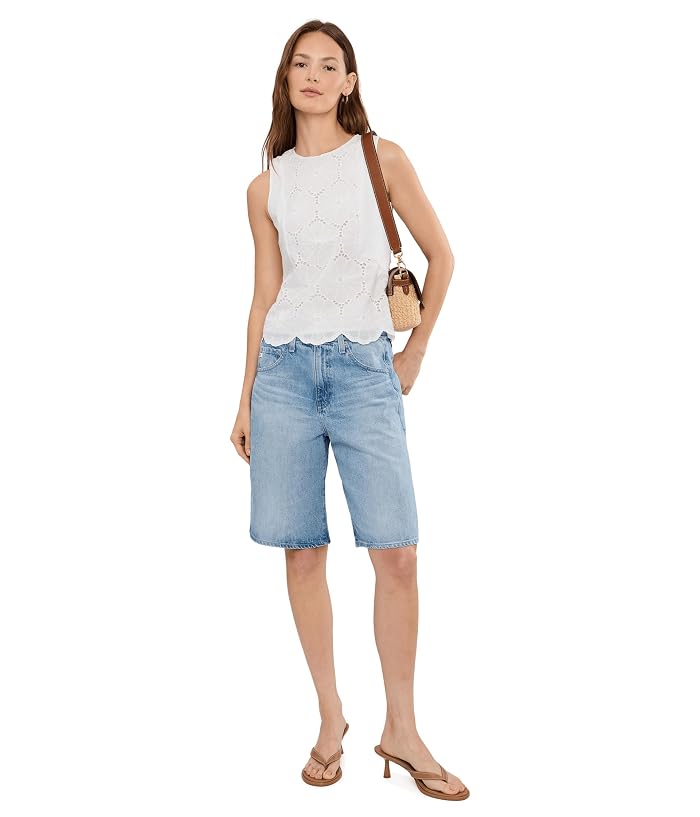 AG Jeans Hattie High-Rise Barrel Shorts in Mondrian - Image 2
