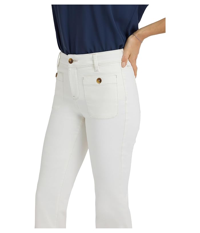 NYDJ Straight Patch Pockets Jeans in Vintage White - Image 3