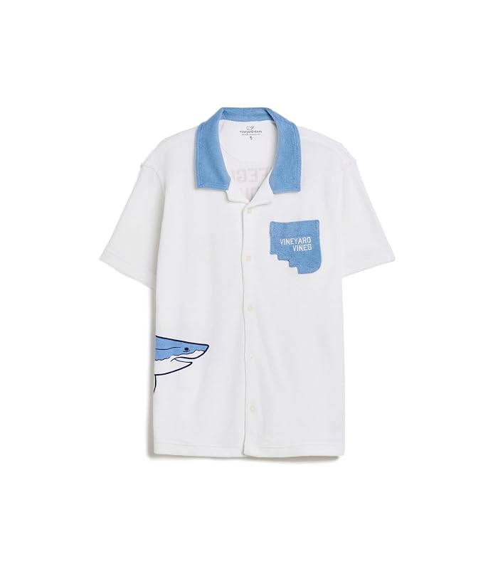 Vineyard Vines Kids Shark Terry Towel Shirt (Toddler/Little Kid/Big Kid) - Image 4