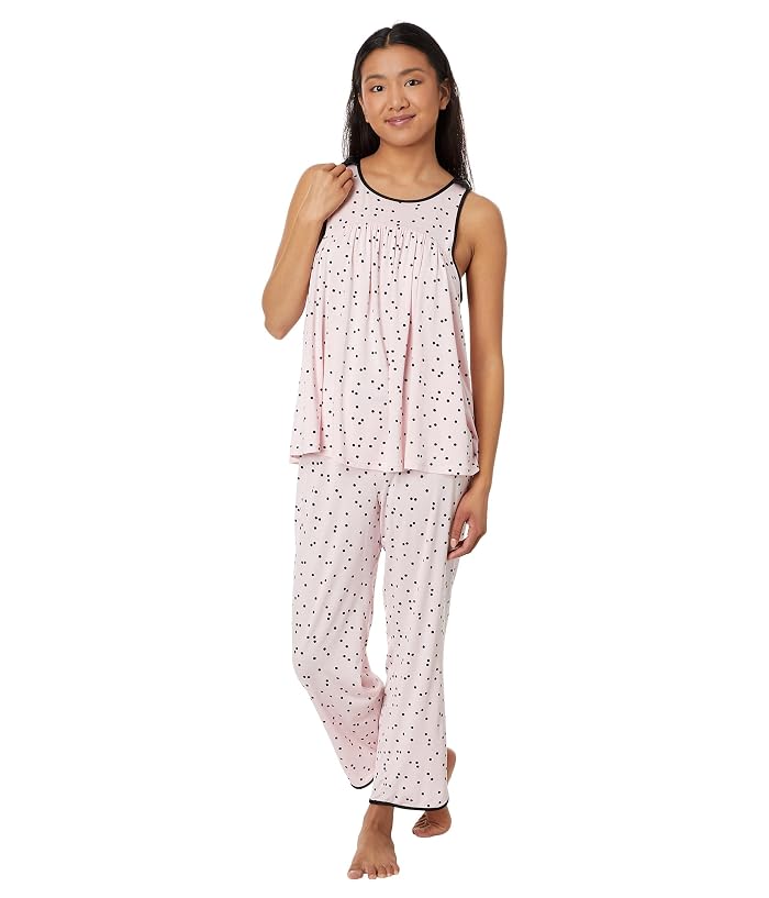 Kate Spade New York Scattered Dot Cropped PJ Set