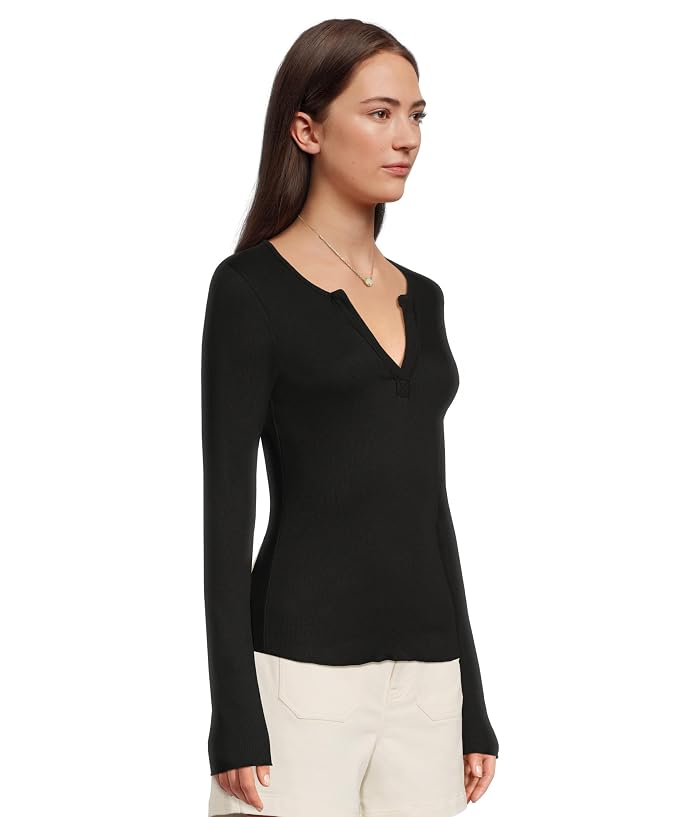 Michael Stars Salem Mixed Placket Henley - Image 2
