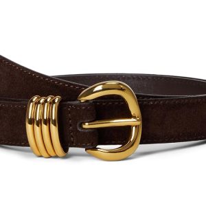 Madewell Metal Keeper Belt in Suede