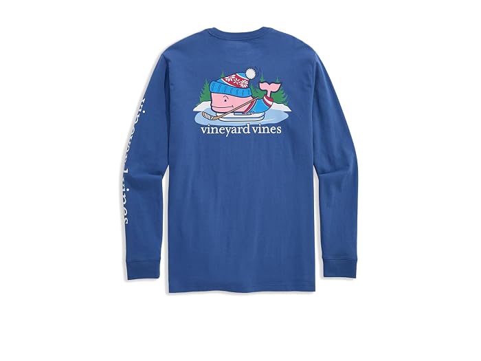 Vineyard Vines Long Sleeve Pond Hockey Whale Pocket Tee - Image 2