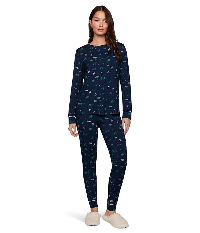Eberjey Gisele Printed Crew PJ Set