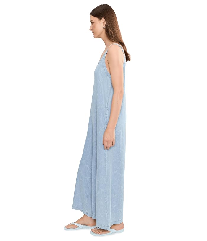 Liverpool Los Angeles Wide Leg Crop Jumpsuit with Adjustable Straps 24in Inseam - Image 3