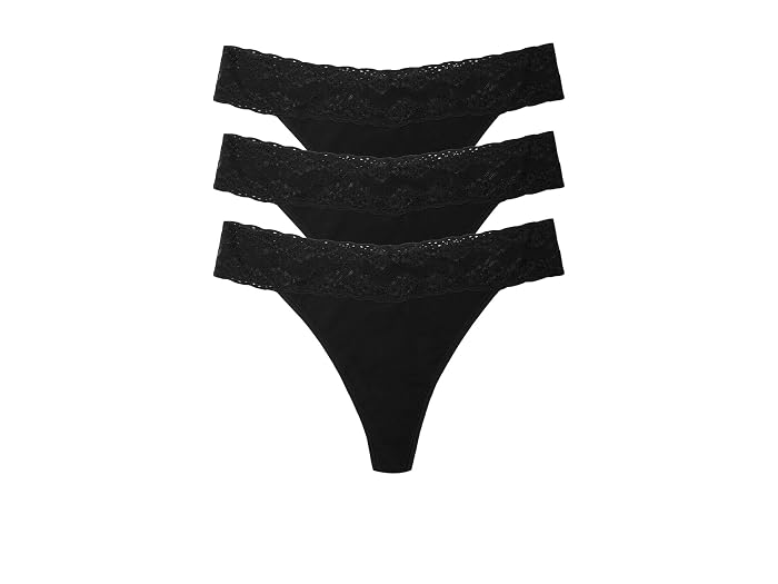 Natori Bliss Perfection One Size Classic Thong 3-pack
